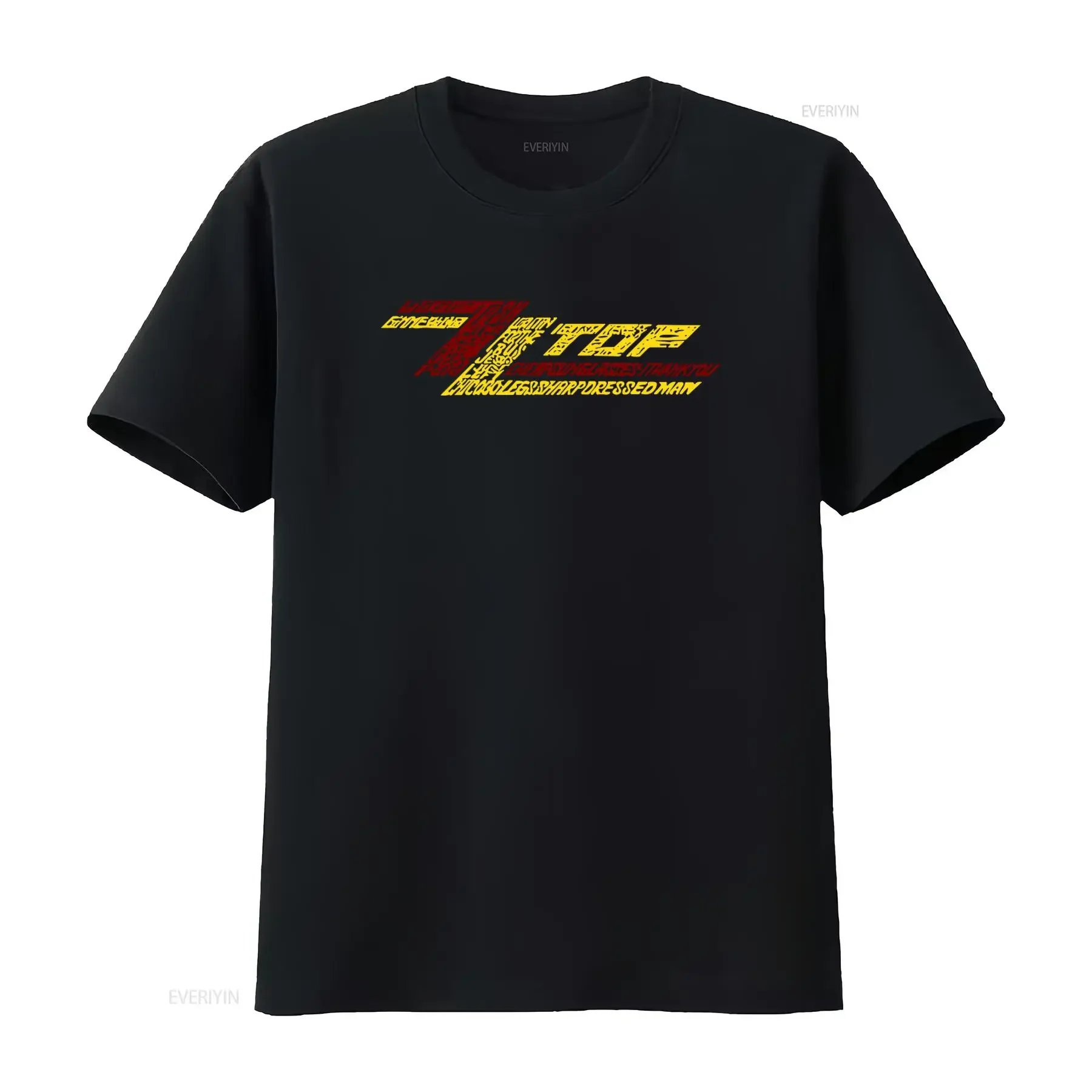 ZZ Top Black Rock N Roll T shirt Vintage Style with Bold Typography Print vintage Washed designer clothes fashion Comfortable