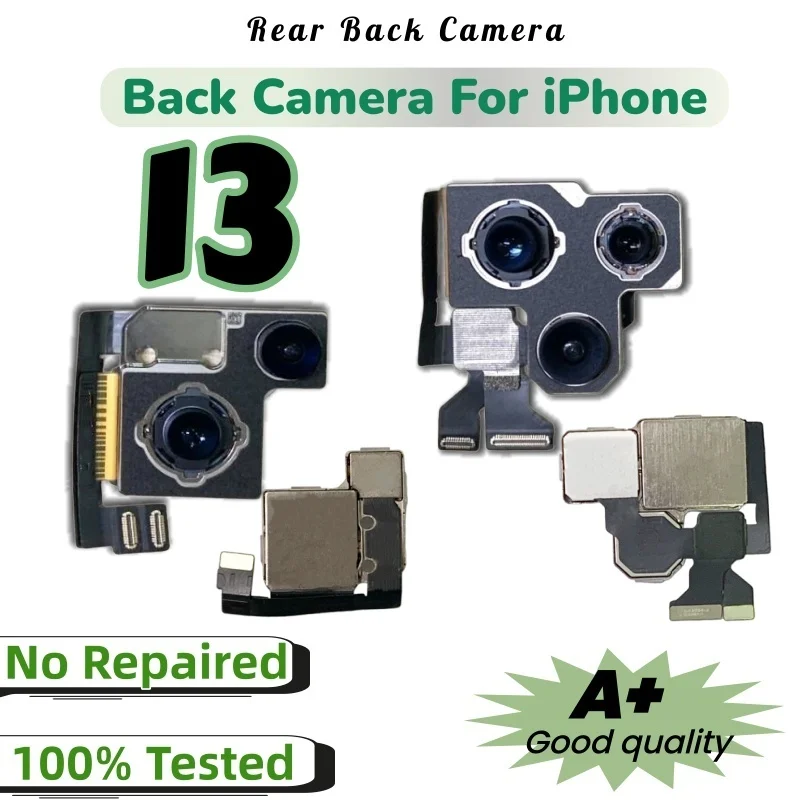 

Rear Camera For iPhone 13 Pro Max Back Camera For iPhone 13 mini Mobile Phone Main Lens Flex Cable Camera Replacement Parts