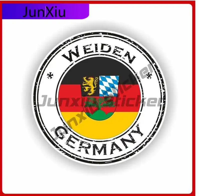 

Weiden Germany Coat of Arms Funny Bumper Laptop Fade Resistant Car Styling Vinyl Decal For Car Truck SUV Window Bumper Laptop
