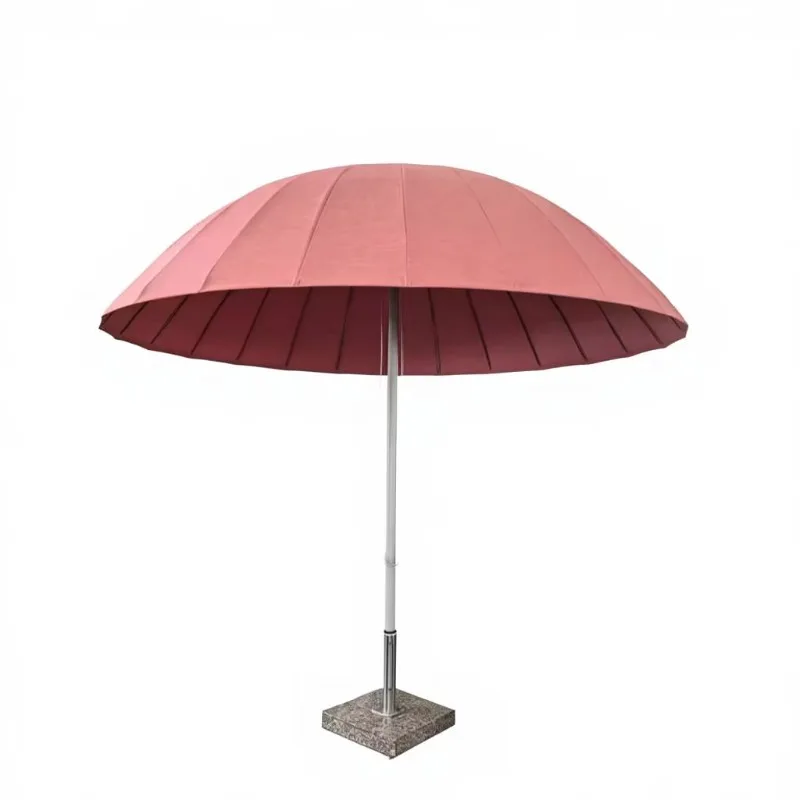 Modern Design Waterproof Lightweight UV Protection Outdoor Furniture Business Umbrella Aluminum Construction Marble Base for