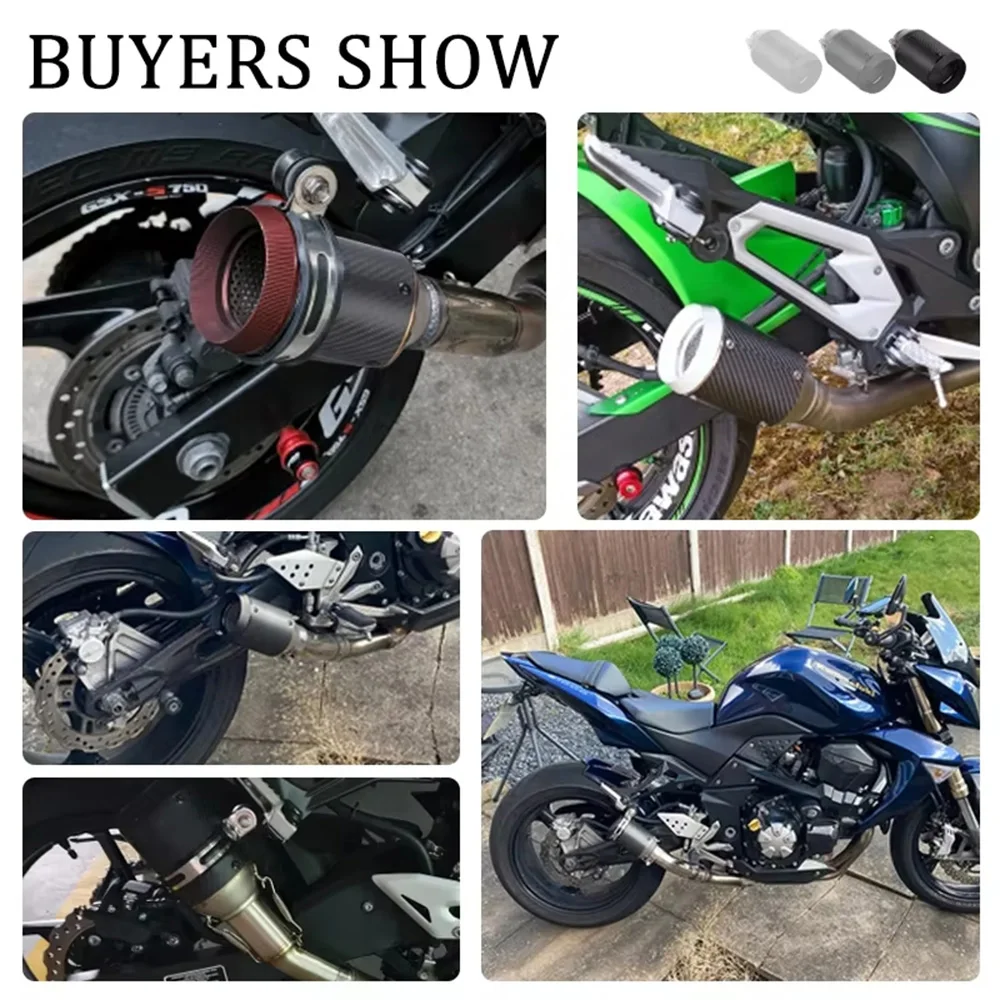 CH MOTOR 51mm Universal stainless steel Motorcycle GP Exhaust CNC Escapes Para Motos For Kawasi Z900 FZ6 RC390 S1000XR - view 5