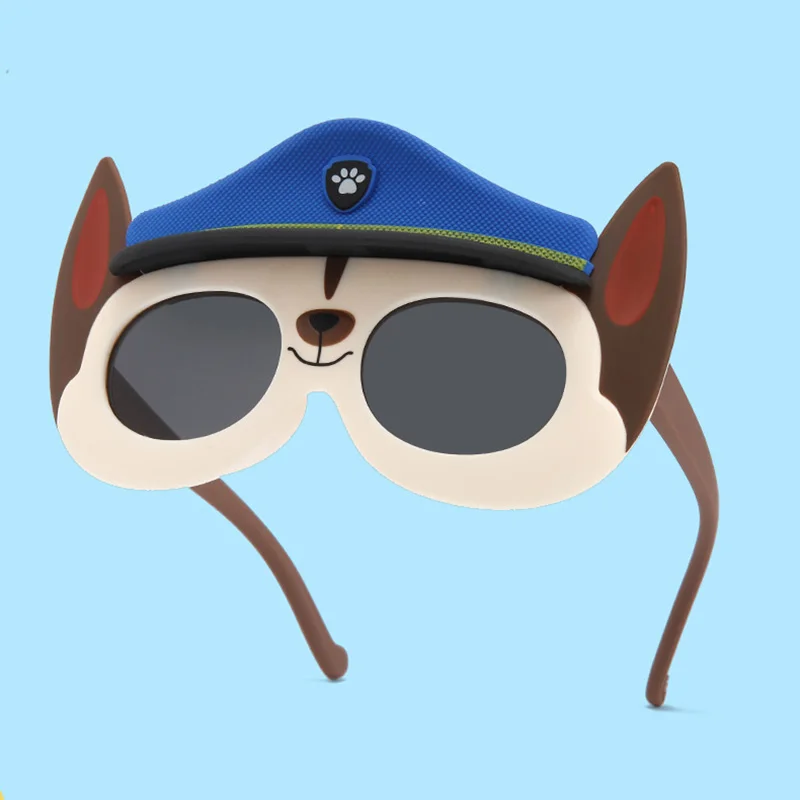 Paw Patrol Anime Child Sunglasses Pat Patrouille Rescue Dog Ultraviolet-proof Silica Gel Glasses Boy Cartoon Outdoors Sunglasses