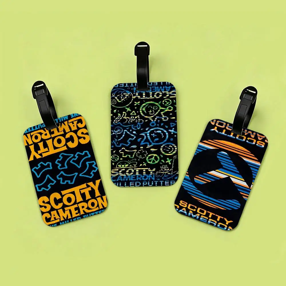 Golf S-ScottyS C-CameronS PVC Anti lost Luggage Identifier Tag Removable Information Card Holder Travel Baggage Tag