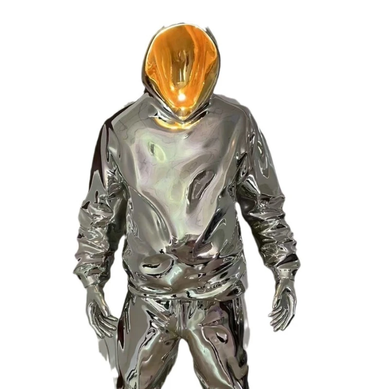 

Art sculpture sitting ornament sculpture Internet celebrity clock in shop window bar lobby decoration