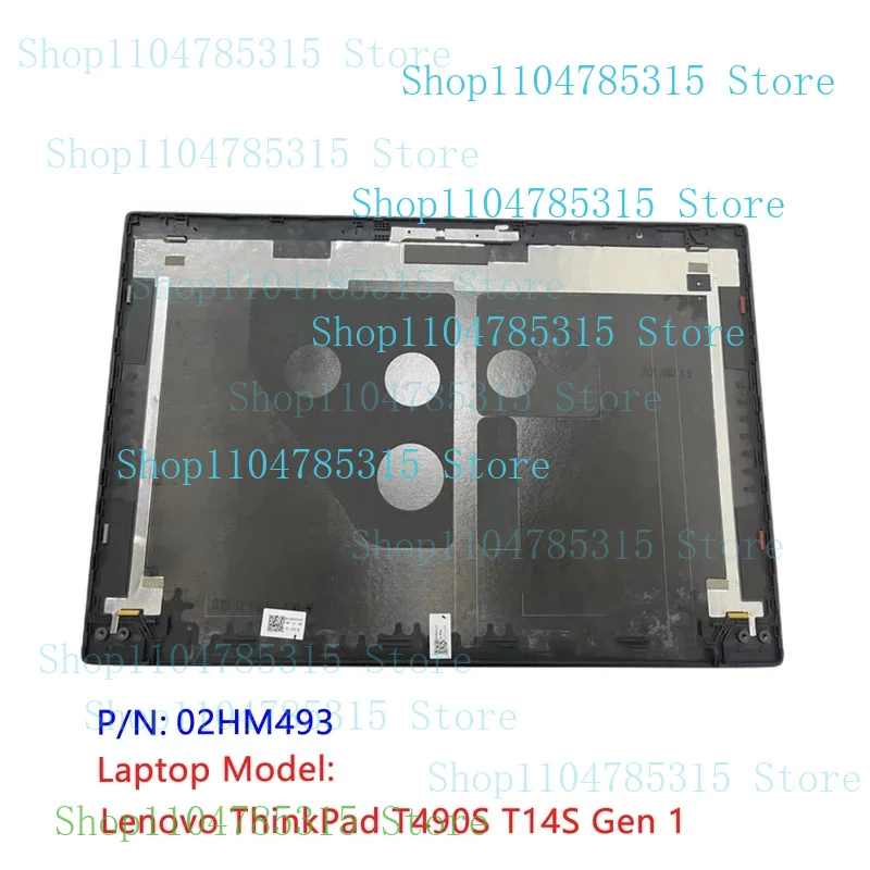 

Black Original New For Lenovo ThinkPad T490S T14S Gen 1 LCD Back Cover Lid FHD SLIM Camera 02HM493