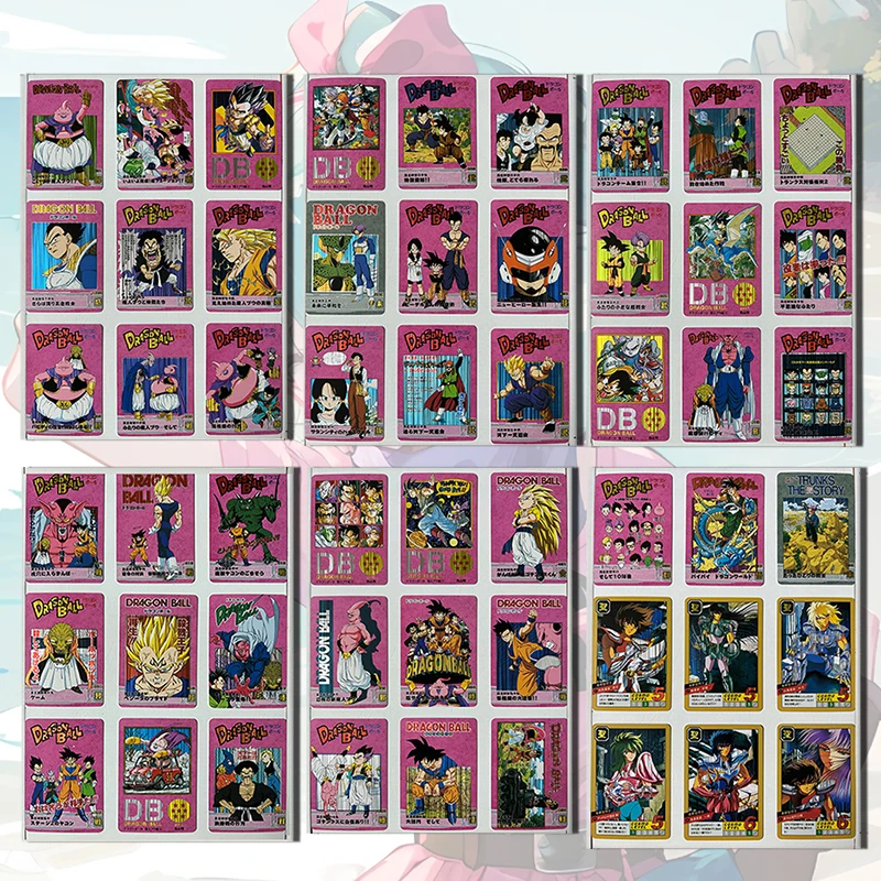 Dragon Ball  Fengyun plot DIY homemade flashcards Son Goku Vegeta IV Bulma A full set of nine chapters boy Toy Birthday gifts