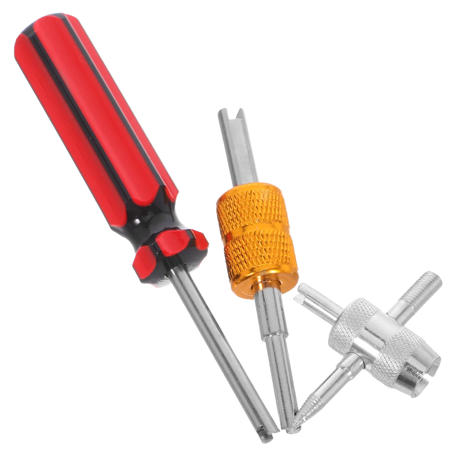 

1 set 1 Set Valve Core Removal Tool Metal Tire Valve Stem Puller Wrench For Cars Bikes Trucks Universal Core Remover Repair Kit