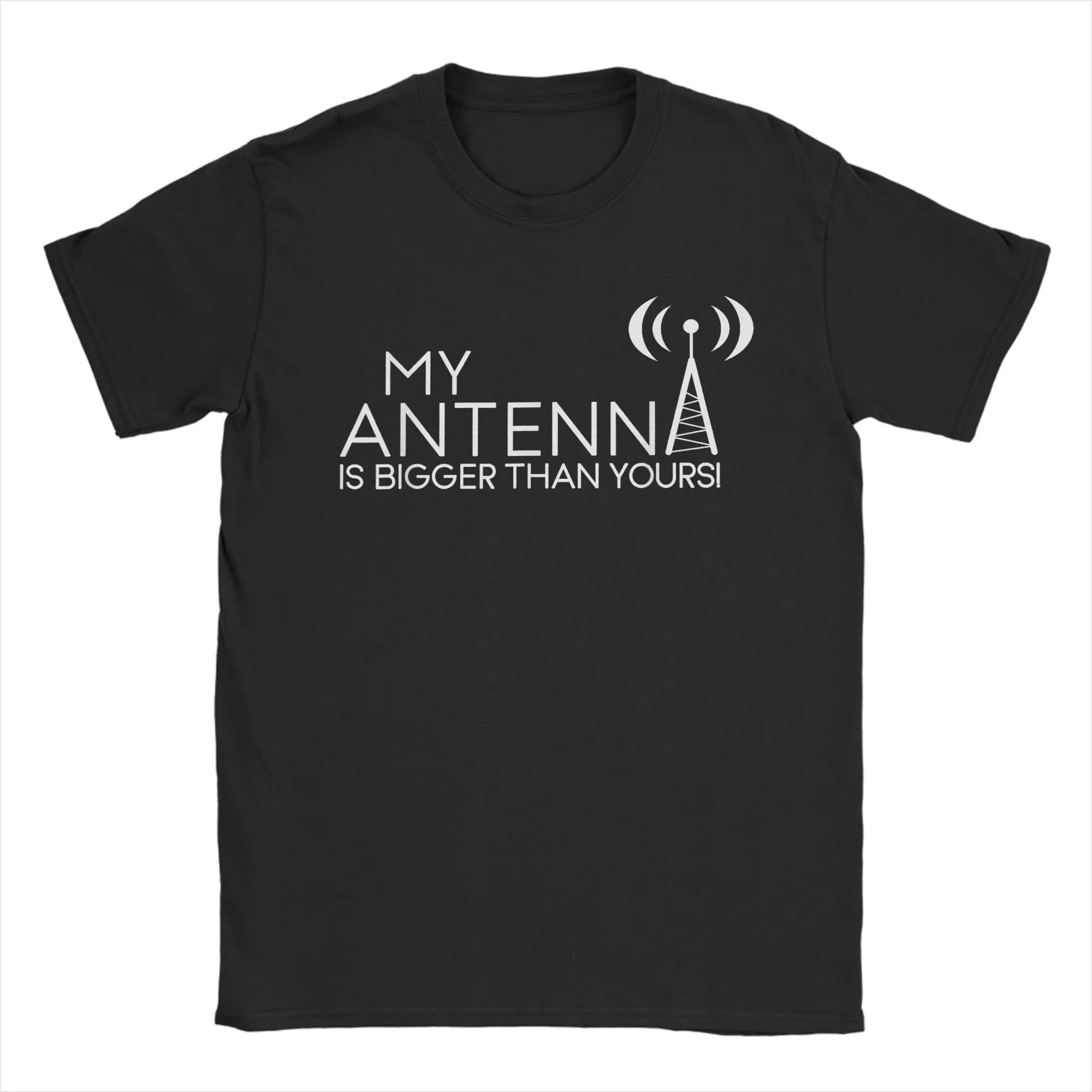 Fun Ham Radio Morse Code T-Shirt for Men Round Neck Pure Cotton T Shirt  Short Sleeve Tee Shirt Classic Clothes
