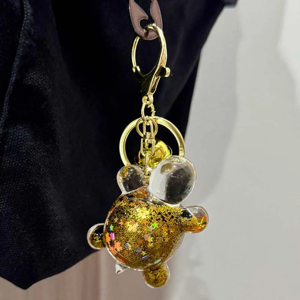 Shiny Candy Color Turtle Acrylic Jewelry Collection Cartoon Turtle Kawaii Turtle Turtle Small Ornament Car Key Ring