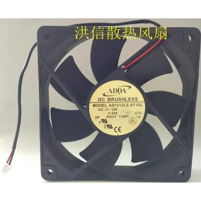 

Original New Cooler Fan for ADDA AD1212LS-A71GL 12V 0.24A Chassis Power Supply Silent Cooling Fan 12025 120X120X25mm