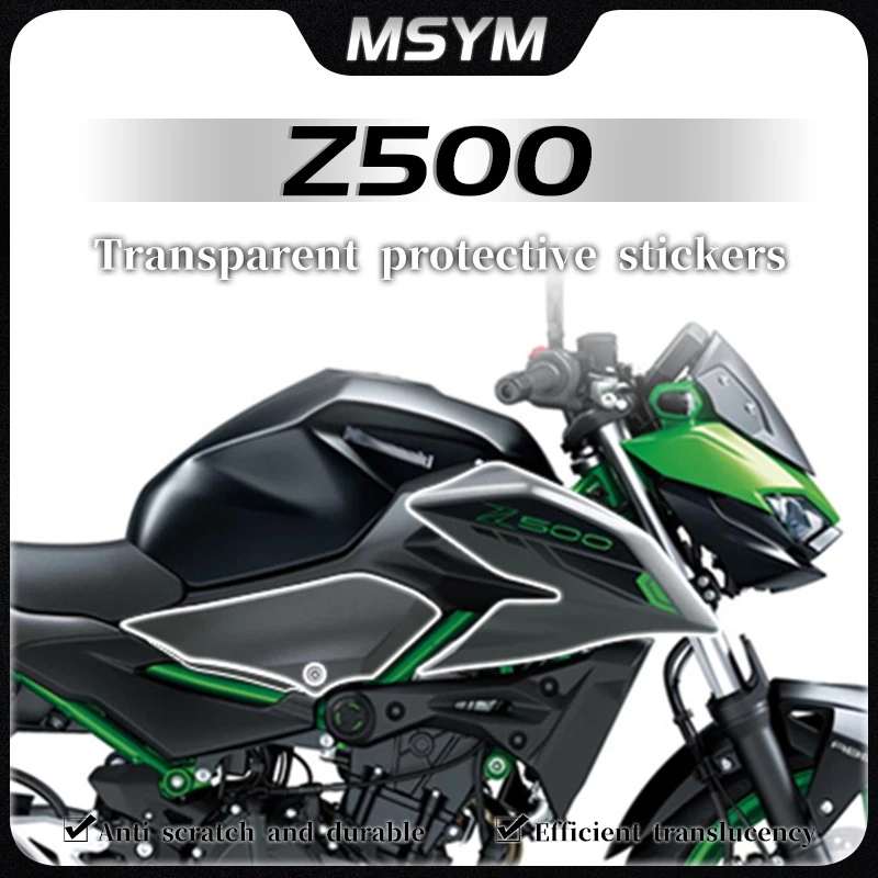

Motorcycle Invisible car cover film fuel tank film protective film instrument film accessories For Kawasaki Z500 Z 500 z500 2024