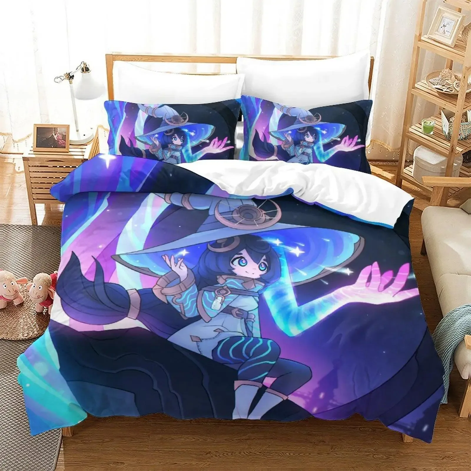 

Soulfire Demons Bedding Set Single Twin Full Queen King Size Bed Set Adult Kid Bedroom Duvet cover Sets 3D Anime bed sheet set