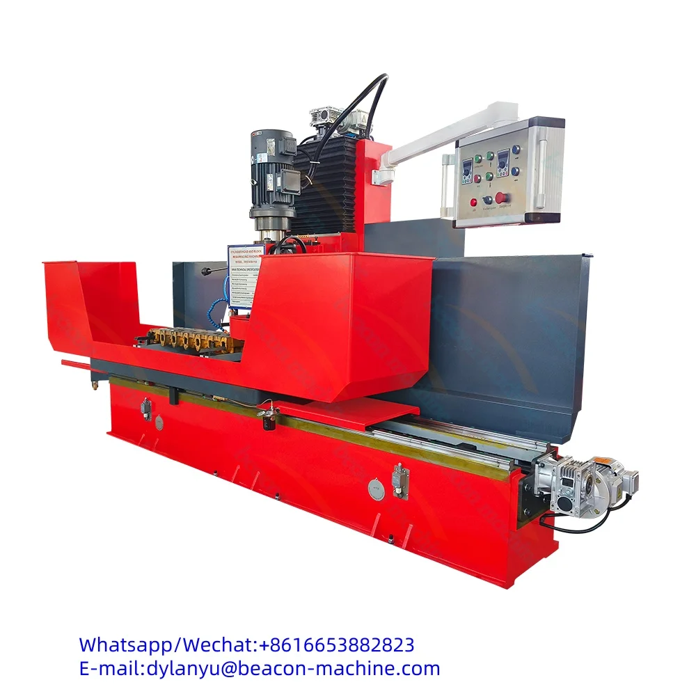 GS-9740 * 1500 رأس الأسطوانة العمودية عالية الدقة وآلة إعادة تسطح الكتلة لإصلاح محرك الدراجة النارية التلقائي