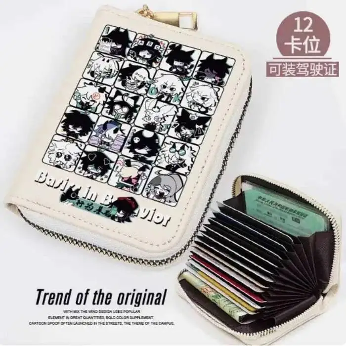 

Bloomie Danger Circle Fashion Wallet PU Purse Card Coin Zipper Cash Holder Bag Cosplay Gift B2044 Anime