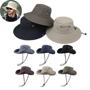 Topi Matahari Musim Panas Perlindungan UV Topi Memancing Berburu Luar Ruangan untuk Pria Wanita Mendaki Berkemah Topi Ember Pelindung Penutup Leher Topi Nelayan 10 topi musim panas penjualan terbaik wanita - №