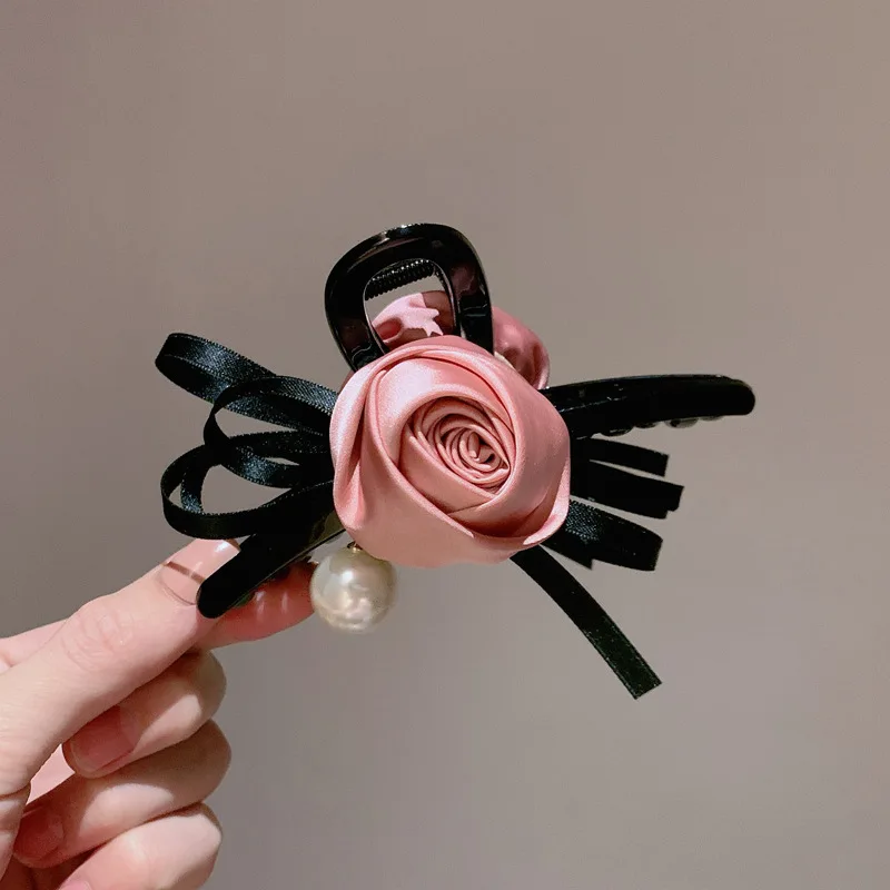 13 cm Rosen-Haarspange, große Haarklammer, eleganter Haarschmuck, Pinzas Para El Cabello – Detail 14