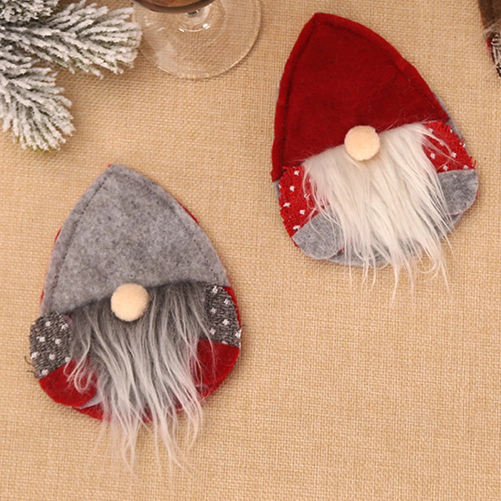 

6 Pcs Tableware Bags Christmas Cutlery Set Thanksgiving Silverware Sleeves Decorations Dinner