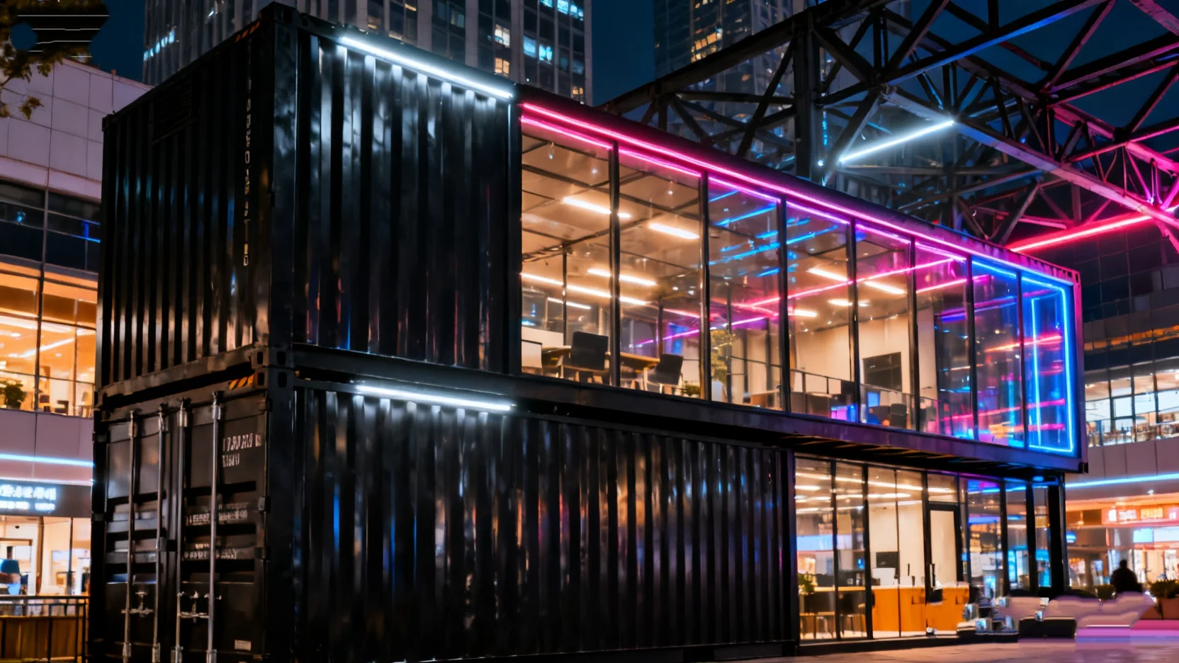 Toldo prefabricado, pequeños contenedores de casa, casas, vainas de oficina modulares móviles, espacio prefabricado portátil