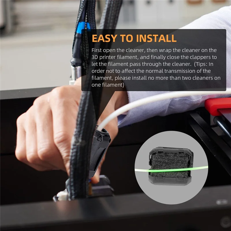 New!!3D Printer Filament Filter Cleaner Dust And Static Removal Tool Essential Accessory To Protect 3D Printers