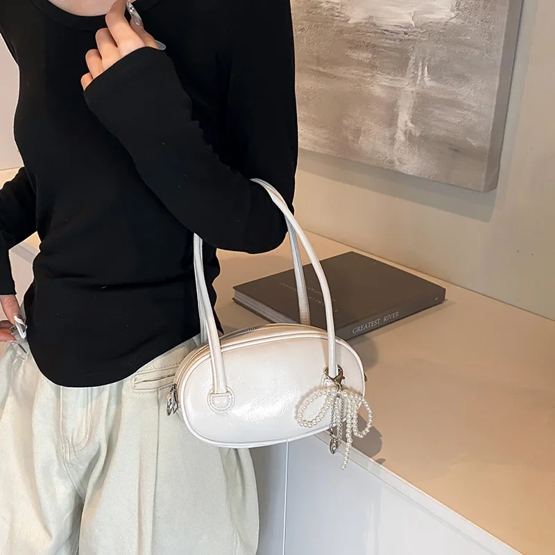 Summer Underarm Bag Korean Style Small Bag All-Match Casual Shoulder Bag for Women Girls 2024 New High Sense Red Handbag