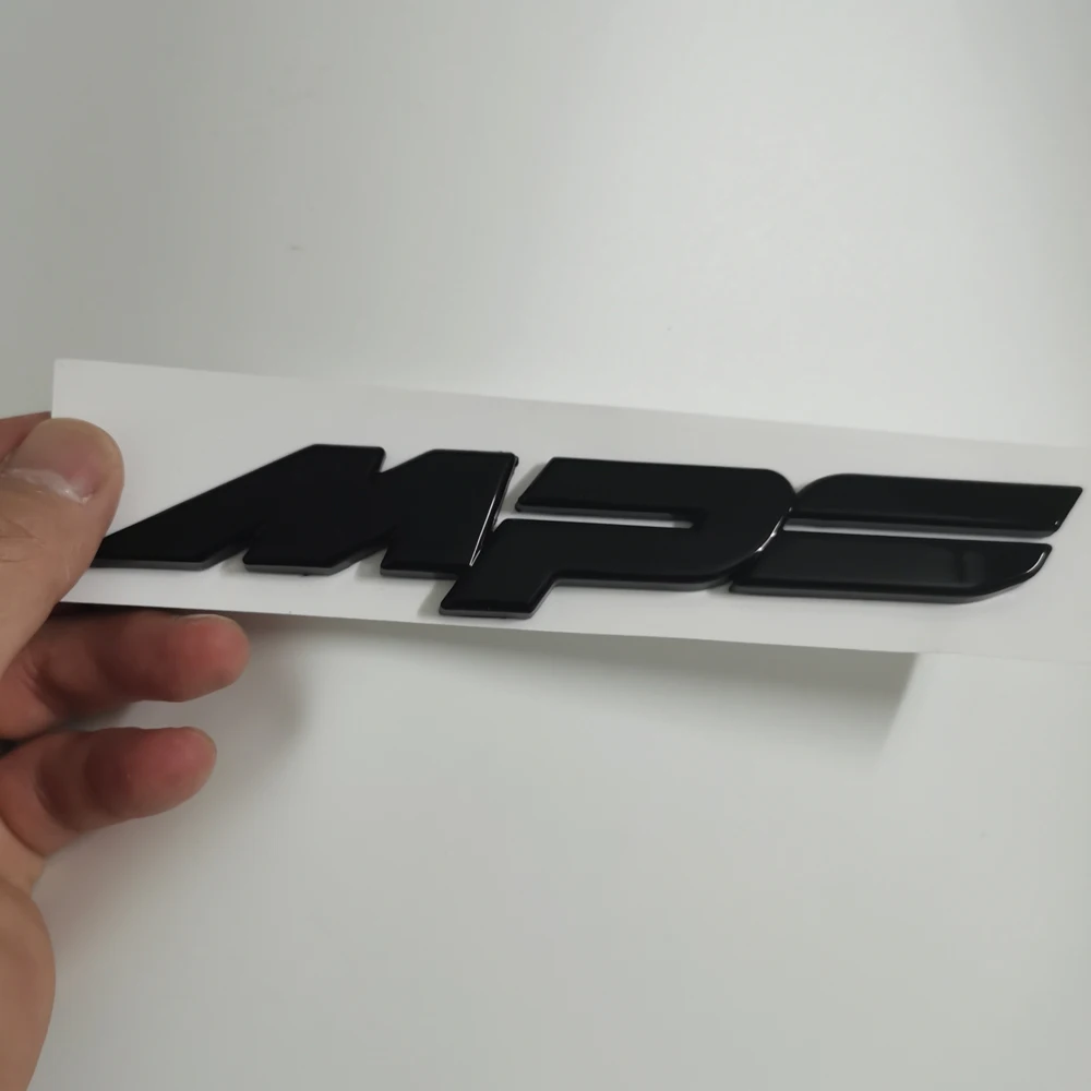 Black MPS For Mazda Sticker Trunk Sticker Car Rear Sticker For Skoda ENYAQ IV 80 4X4 Car Styling ABS