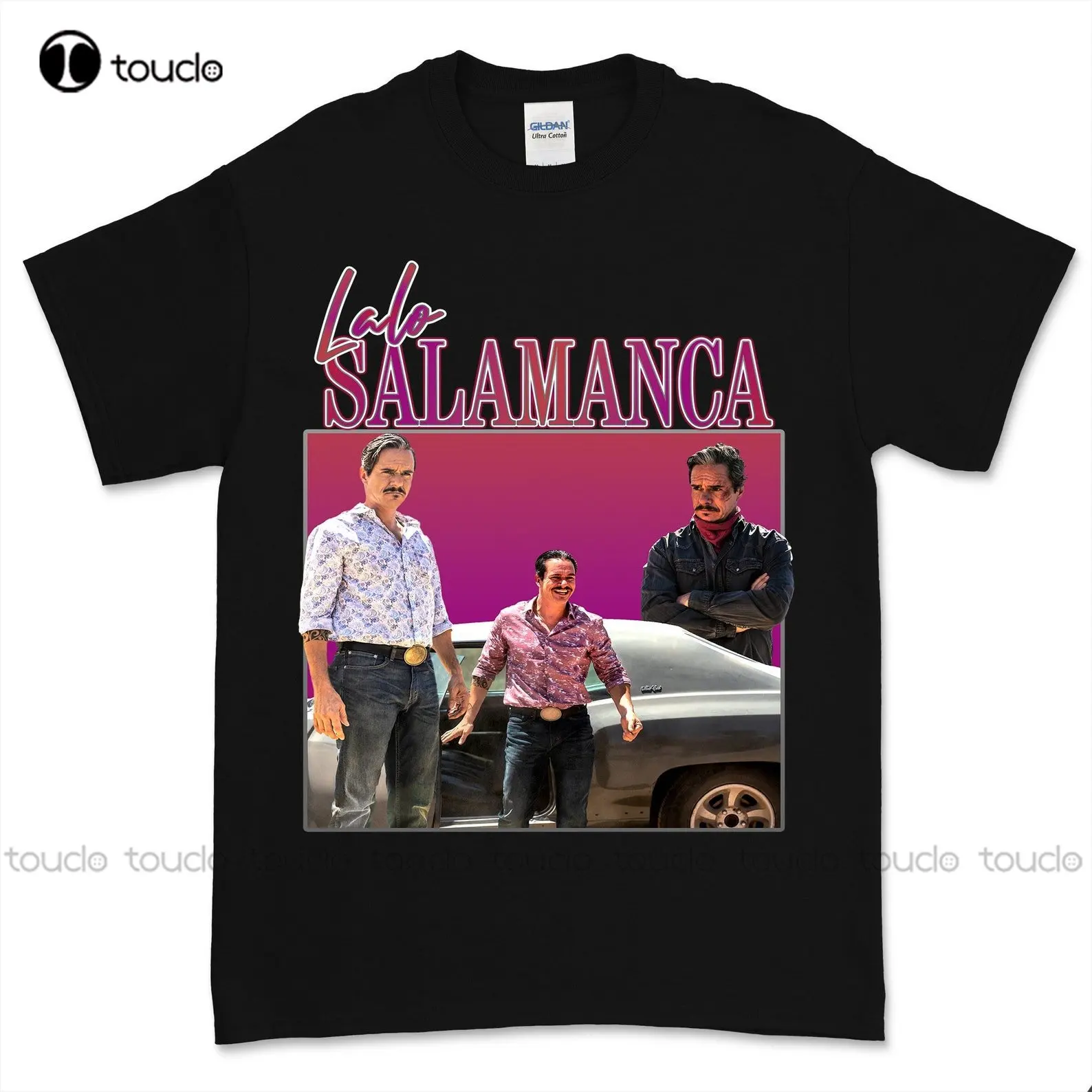 Lalo Salamanca Vintage T Shirt Unisex Better Call Saul T-Shirt Tv Pop Culture Grey T Shirts For Men Digital Printing Tee Shirts