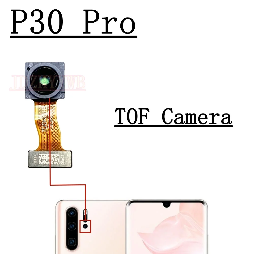 Kamera Depan Belakang Untuk Huawei P30 Pro P30Pro Kamera Selfie Depan Lebar Kamera Utama Belakang Modul Kabel Fleksibel Suku Cadang Pengganti