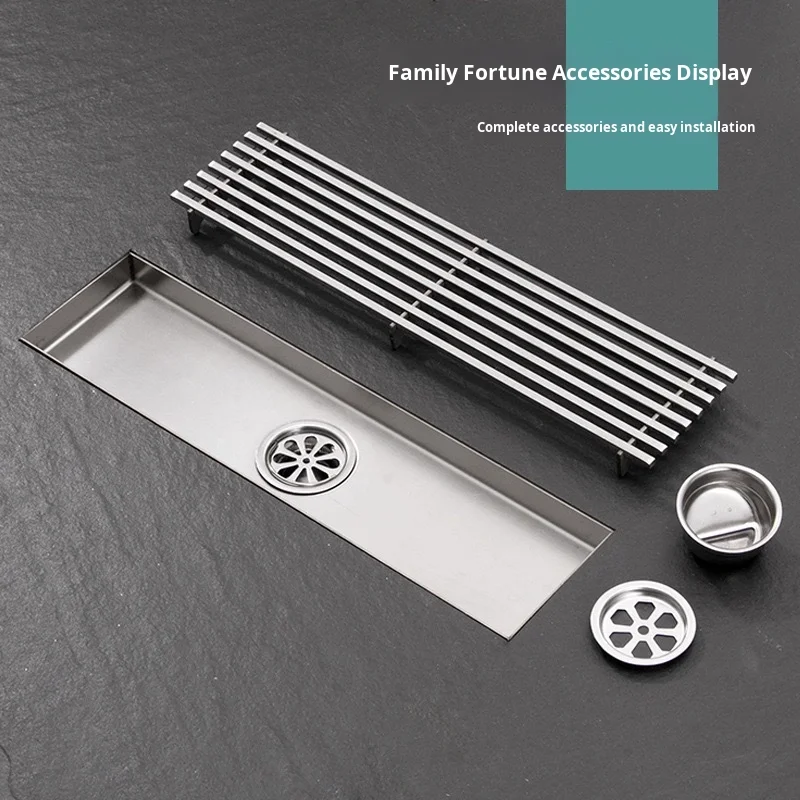 

Solid stainless steel high flow side slots with 3 modern full copper core long floor bathroom hotel