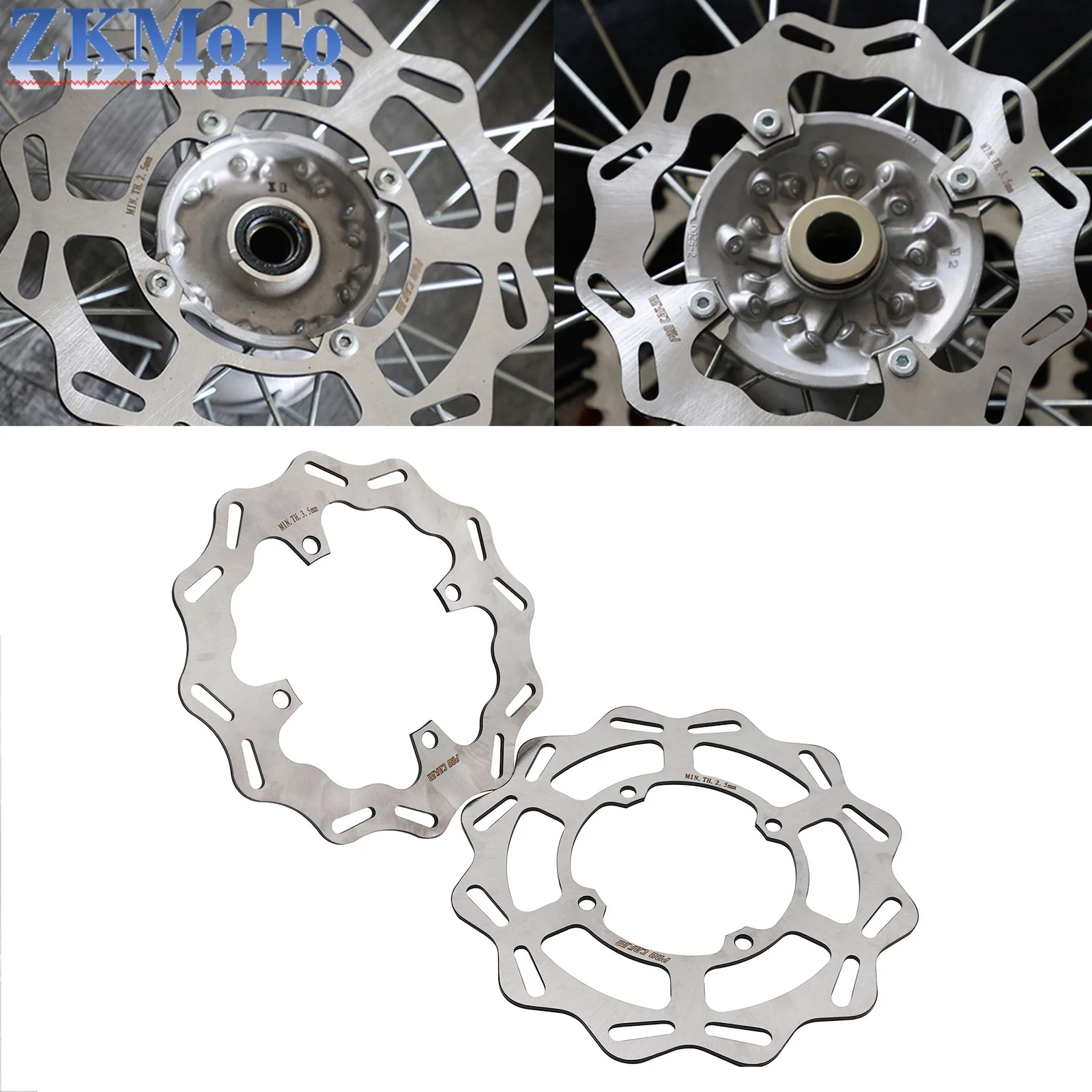 

240mm 270mm Front and Rear Brake Disc Brake Device For Kawasaki KX125 KX250 KX250F KX450F KLX450R 2006-2021 Motorcycle Parts
