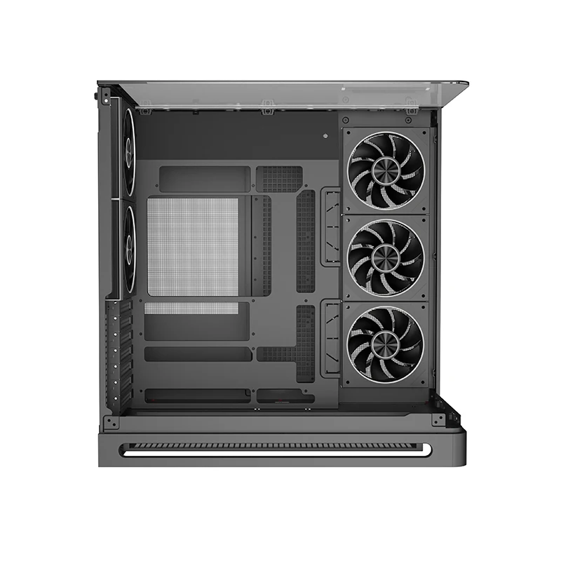 

Tempered Glass Front Side Panel Mollyshines New Design Metal Gaming PC Case ATX Mid Tower USB3.0 Desktop Black Custom In Stock