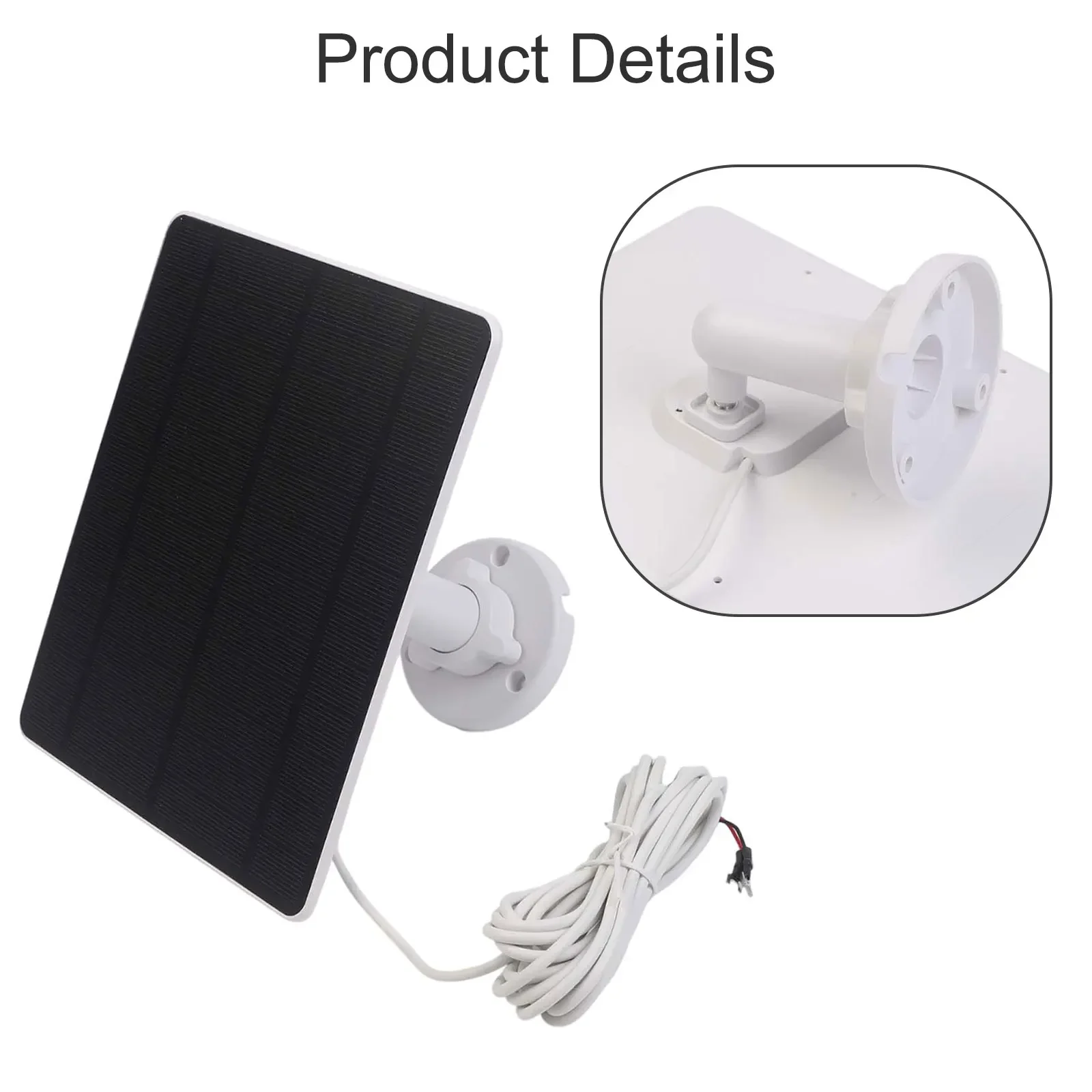 

Solar Panel for Video Doorbell 2 3/3+ 4 6W Output with IP66 Weatherproof Design and Flexible Installation Options