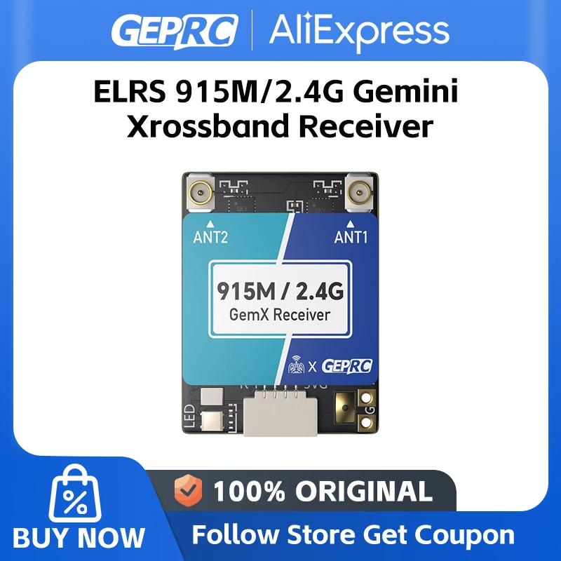 GEPRC ELRS 915 متر/2.4 جرام الجوزاء Xrossband استقبال TX وحدة المزدوج RF رقاقة 1000 هرتز لتقوم بها بنفسك FPV كوادكوبتر Longrange حرة الطائرة بدون طيار أجزاء