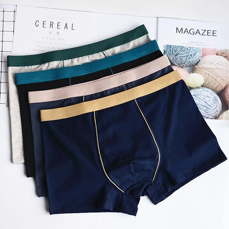 6pcs/lot 9xl Plus Size Men Boxers Underpants Boxer Man Cotton Solid Color Men\'s Seamless Panties Breathable Boxees For Men