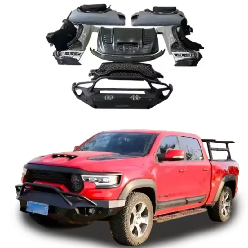 High Quality Car Bumper Grill Fits For Dodge RAM 1500 2019+ upgrade TRX style Car Bodykit