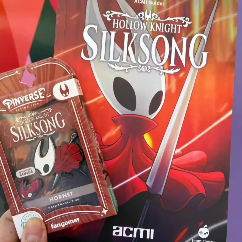 In Stock Hot Hollow Knight: Silksong Game Peripherals Hornet Girl Q Version Cool And Creative Metal Brooch Badge Customized Gift