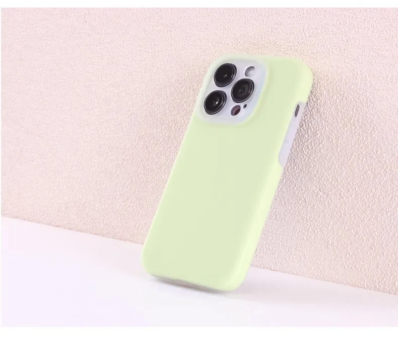 Soft Liquid Silicone Matte Phone Case, Capa à Prova de Choque para iPhone 15, 14, 13, 12 Pro Max, Mais, Bonito, Pele-Feel