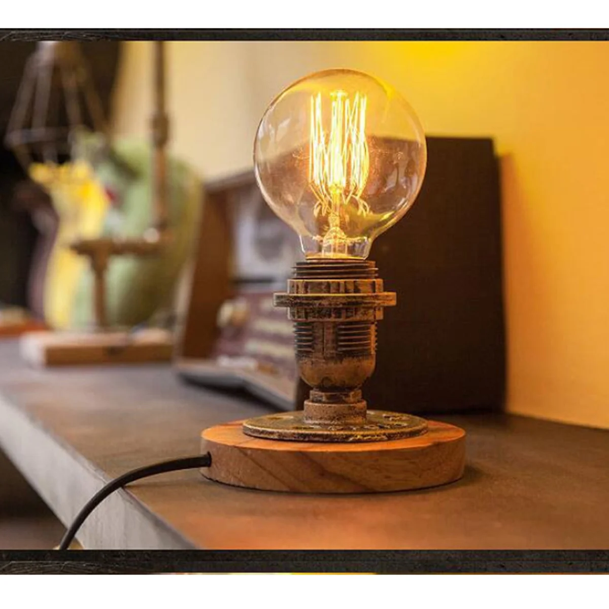 1 قطعة مصباح مكتبي المياه الرجعية النمط الصناعي Led ضوء الليل لغرفة النوم غرفة المعيشة المدخل فندق الاستخدام المنزلي