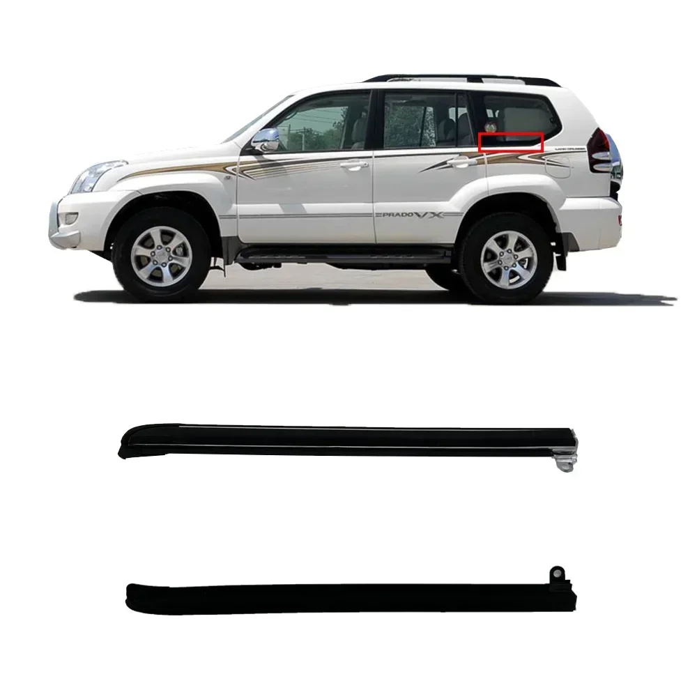 

1 Pcs Third Outside Window Chrome or Black Rubber for Land Cruiser Prado 120 Weatherstrip for Lexus GX470 2003-2009 75670-60070