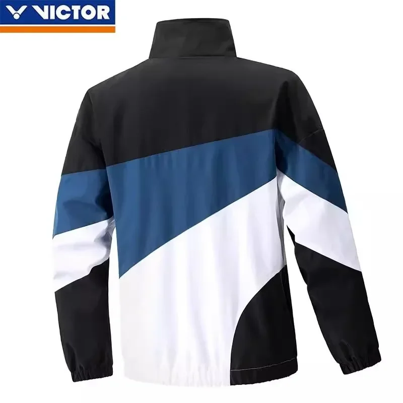 Victor 2025 New Men's and Women's Same Outdoor Windproof Jacket Sports and Leisure Long-sleeved Badminton Jacket