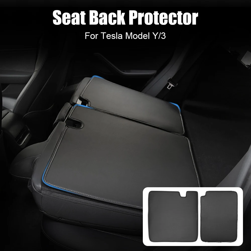 Comfortable Protection Pad Trunk Anti Kick Cushion For Tesla Model 3 Y Separate Design Rear Seat Back Protector