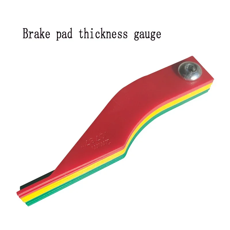

Universal Brake Pad Thickness Gauge Brake Diagnostic Tool Tester Plastic Tyre Tread Thickness Wear Gauge Auto Repair Tools