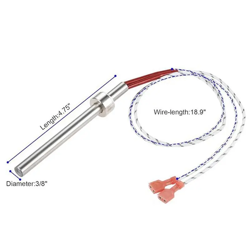 A94E-PU-CHA For Englander Pellet Stove Igniter Heating Rod With Quick Connect Terminal Replacement Part