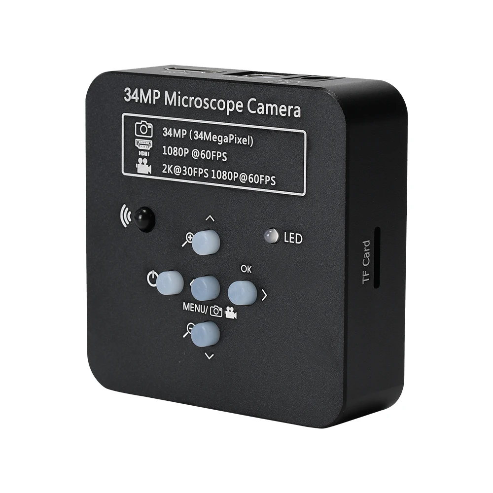 

Ultra HD 34MP 5X HDMI USB Industry Video Microscope Camera C MOUNT Lens for Phone PC PCB IC Soldering Repair