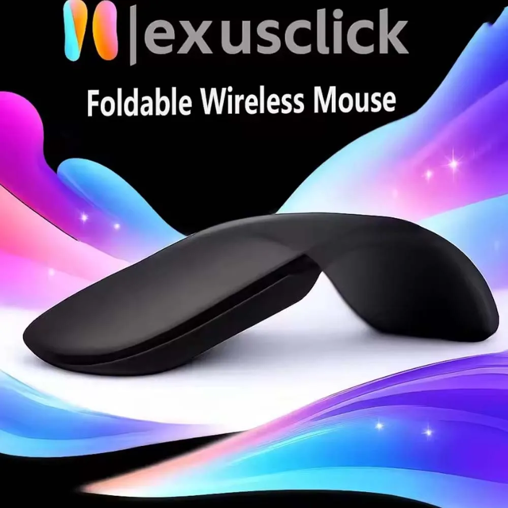 Wireless Ergonomic Mouse Folding Bluetooth Mouse Bluetooth Foldable Wireless Ergonomic Arc Touch Computer Mouse Silent PC Mouse