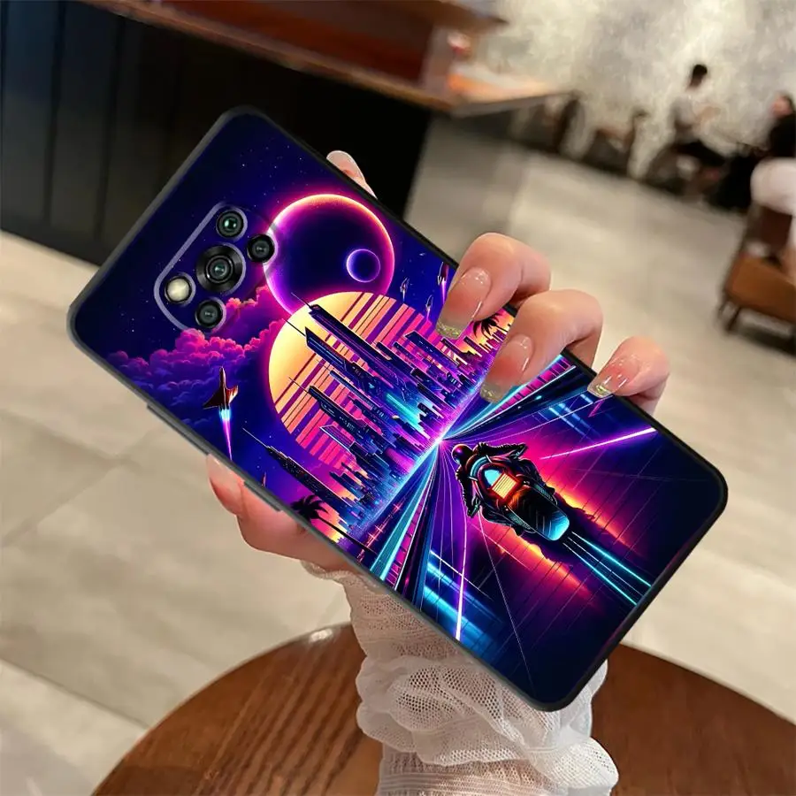 حافظة SCI-FI City لهاتف Xiaomi Poco F3 F4 F5 X3 X4 X5 C65 C50 M5 C51 M3 M4 Pro غطاء خلفي ناعم #4