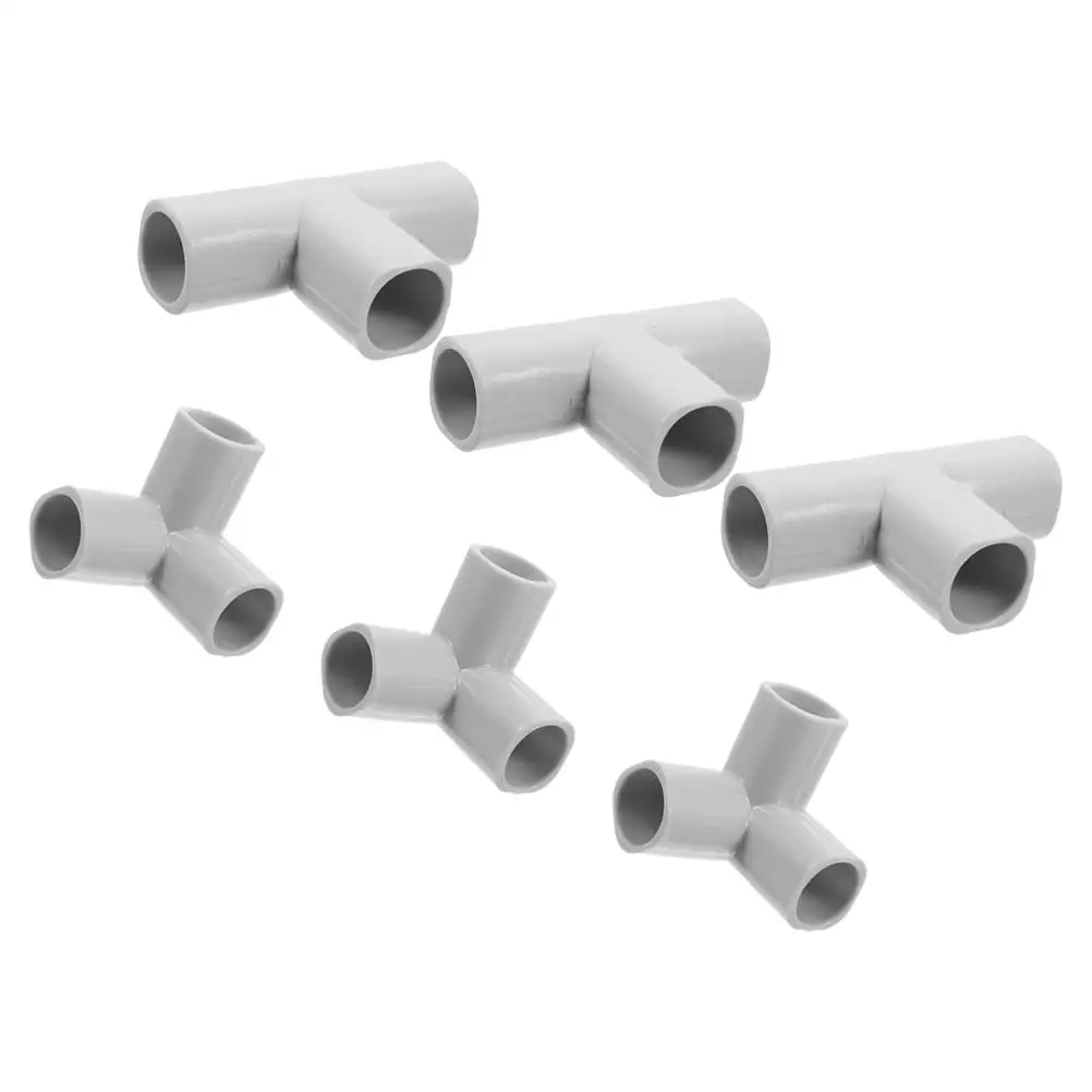 

6pcs Indoor Accessories Durable Plastic Connectors 3 Way Fitting Baby Fence DIY Joint Furniture Joint Connector Stylish