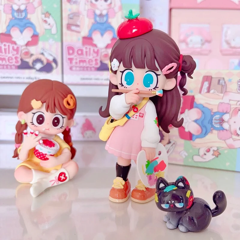 Milay Daily Times Series Blind Box Milay Action Anime Figurie Mystery Box Kawaii Girl Model Surprsie Bag Home Desk Decor Speelgoed