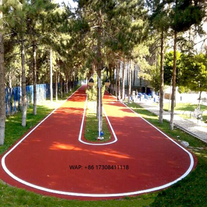 Non-slip Running Track Durable Red Color EPDM Rubber Granules Sports Surface FN-PA-24061401