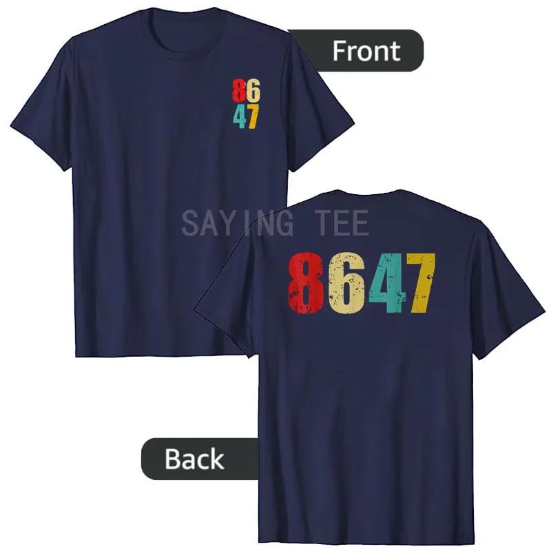 Retro Vintage 8647 Bekleidungs-T-Shirt Klassischer Retro Vintage 80er Jahre Grunge-Stil Herren Damen Streetwear Kleidung Neuartige Geschenk-T-Shirts – Detail 7