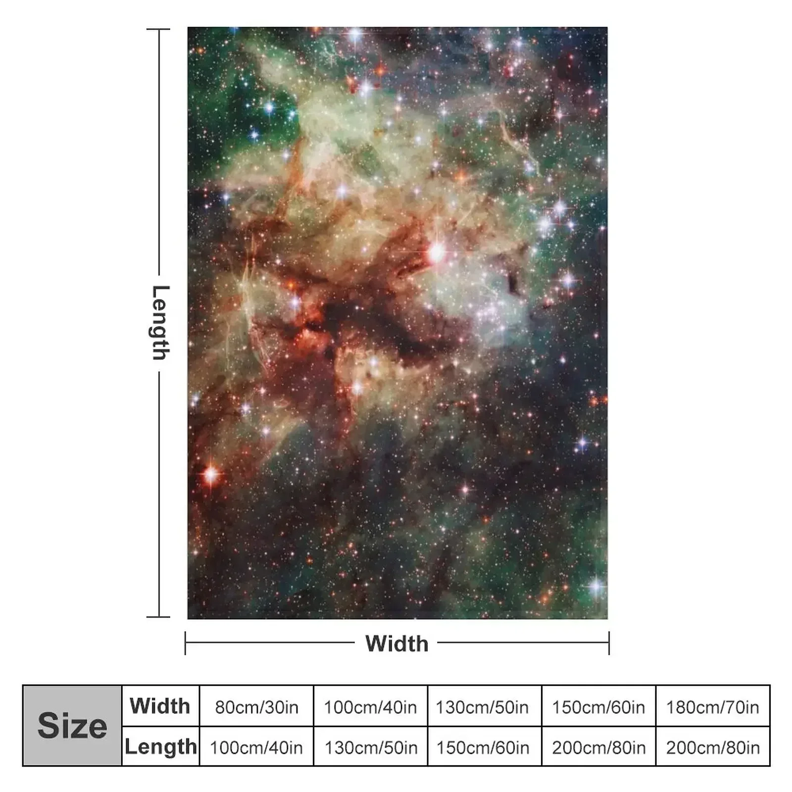 The Tarantula Nebula Throw Blanket Summer Beddings Bed Fashionable Thermals For Travel Multi-Purpose Blankets